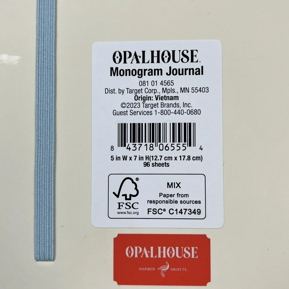 Opalhouse Monogram P‎ Journal 5